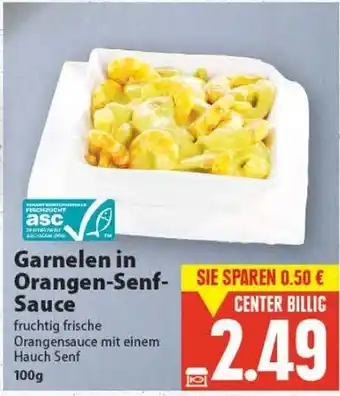 E-Center Garnelen in Orangen Senf Sauce 100g Angebot