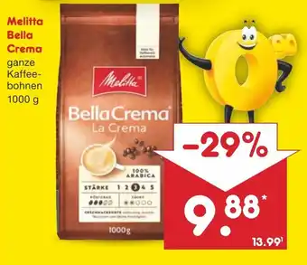 Netto Marken-Discount Melitta Bella Crema 1 kg Angebot