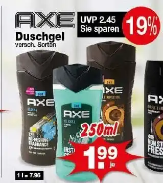 Krümet Sonderposten finish AXE Duschgel 250 ml Angebot