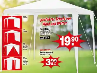 Krümet Sonderposten Pavillon ca. 3 x 3 m Angebot