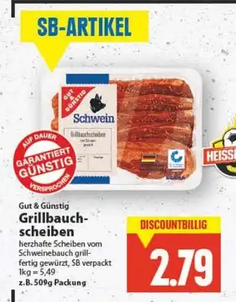 E-Center Gut & Günstig Grillbauchscheiben 509g Angebot