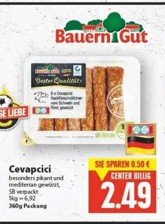 E-Center Bauern Gut Cevapcici 360g Angebot