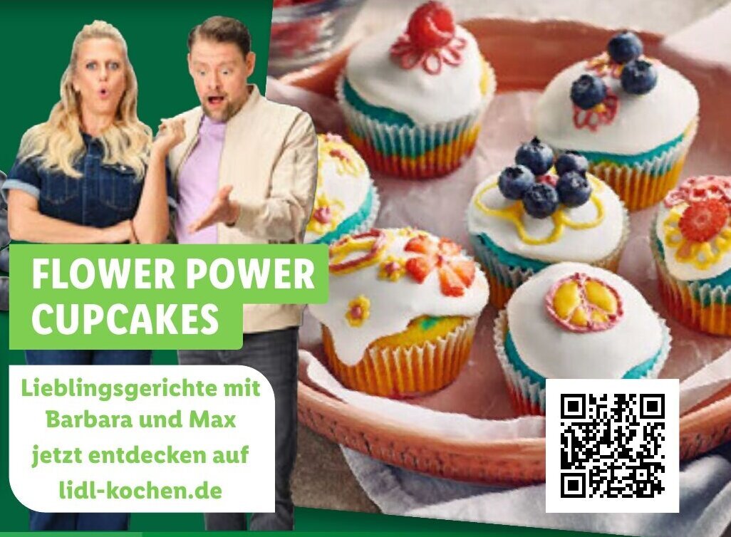 FLOWER POWER CUPCAKES Angebot bei Lidl
