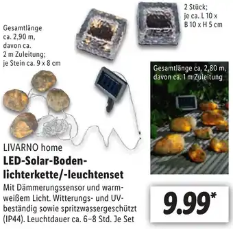 Lidl LIVARNO home LED-Solar-Boden-lichterkette/-leuchtenset Angebot