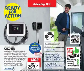 Lidl ULTIMATE SPEEDⓇ Wallbox 11 kW Angebot