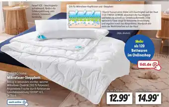 Lidl LIVARNO home Mikrofaser-Steppbett ca. 155 x 220 cm Angebot