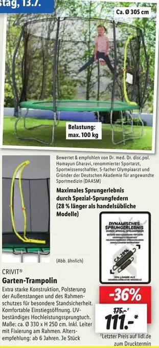 Lidl CRIVIT® Garten-Trampolin Angebot