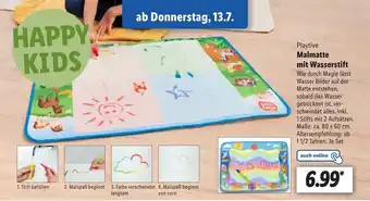 Lidl Playtive Malmatte mit Wasserstift ca. 80 x 60 cm Angebot