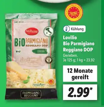 Lidl Lovilio Bio Parmigiano Reggiano DOP 125 g Angebot