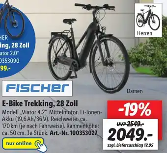 Lidl FISCHER E-Bike Trekking, 28 Zoll Angebot