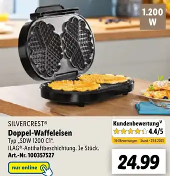 Lidl SILVERCRESTⓇ Doppel-Waffeleisen Angebot