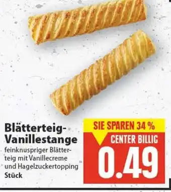 E-Center Blätterteig Vanillestange Angebot