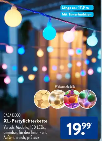 Aldi Süd CASA DECO XL-Partylichterkette Angebot