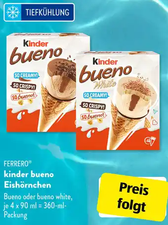 Aldi Süd FERREROⓇ kinder bueno Eishörnchen 360 ml Packung Angebot