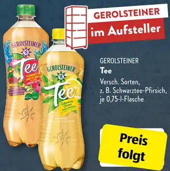 Aldi Süd GEROLSTEINER Tee 0,75 L Flasche Angebot