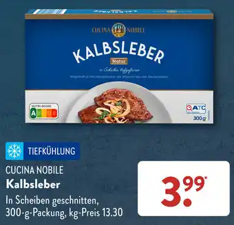 Aldi Süd CUCINA NOBILE Kalbsleber 300 g Packung Angebot