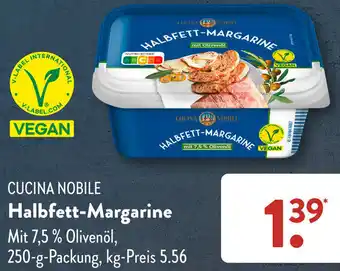 Aldi Süd CUCINA NOBILE Halbfett-Margarine 250 g Packung Angebot