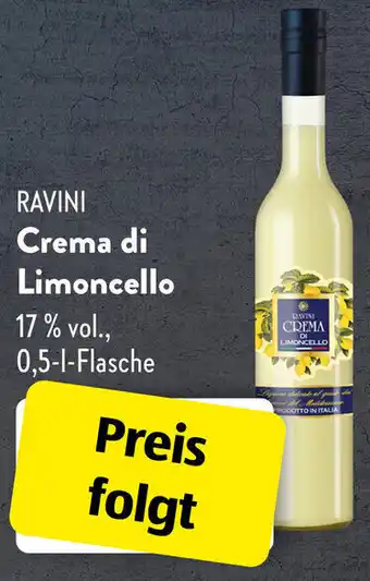 Aldi Süd RAVINI Crema di Limoncello 0,5 L Flasche Angebot