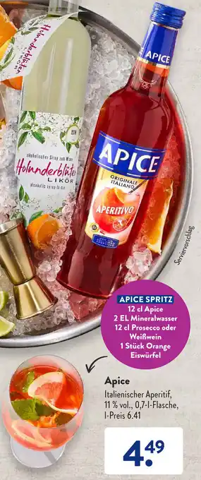 Aldi Süd Apice Italienischer Aperitif 0,7 L Flasche Angebot