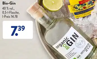 Aldi Süd Bio-Gin 0,5 L Flasche Angebot