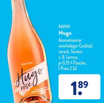 Aldi Süd RAVINI Hugo 0,75 L Flasche Angebot