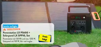 Aldi Süd YARD FORCE Powerstation LX PS600 + Solarpanel LX SPP10, Set Angebot