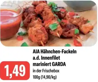 Feneberg AIA Hähnchen-Fackeln a.d. Innenfilet mariniert GARDA 100 g Angebot