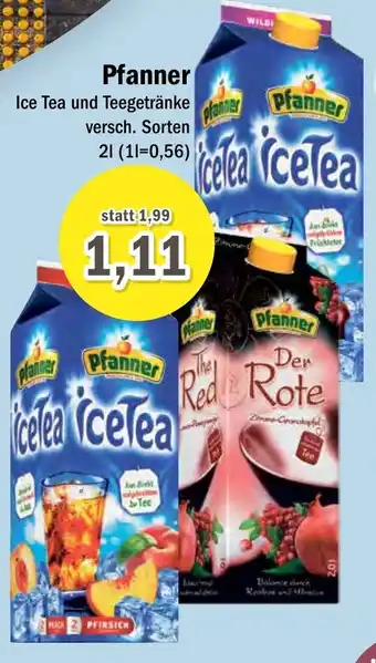 Aktiv Irma Pfanner Ice Tea und Teegetränke 2 L Angebot