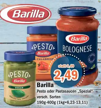 Aktiv Irma Barilla Pesto oder Pastasaucen „Spezial" 190 g-400 g Angebot