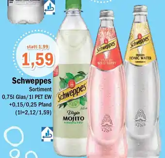 Aktiv Irma Schweppes 0,75 L/1 L Angebot