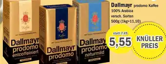 Aktiv Irma Dallmayr prodomo Kaffee 500 g Angebot