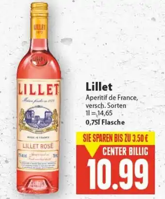 E-Center Lillet Aperitif de France 0,75L Angebot