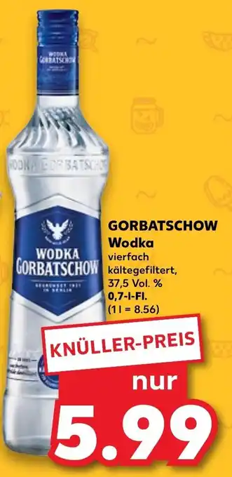 Kaufland GORBATSCHOW Wodka 0,7 L-Fl. Angebot