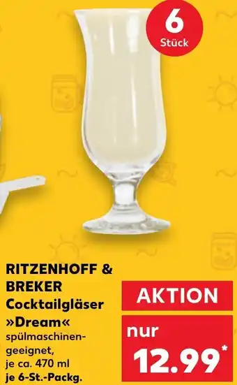 Kaufland RITZENHOFF & BREKER Cocktailgläser >>Dream<< 6-St.-Packg. Angebot