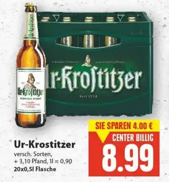 E-Center Ur Kostritzer 20x0,5L Angebot