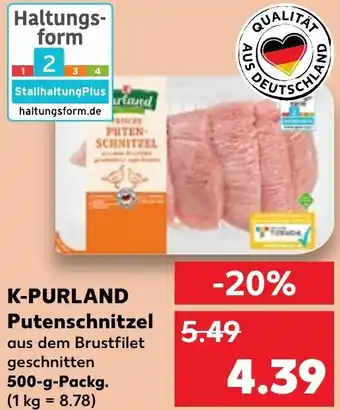 Kaufland K-PURLAND Putenschnitzel 500-g-Packg. Angebot