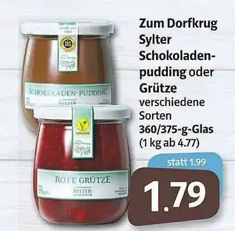 Markant Zum Dorfkrug Syter Schokoladen Pudding Oder Grütze Angebot