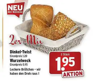 Wasgau Dinkel-twist, Wurzelweck Angebot