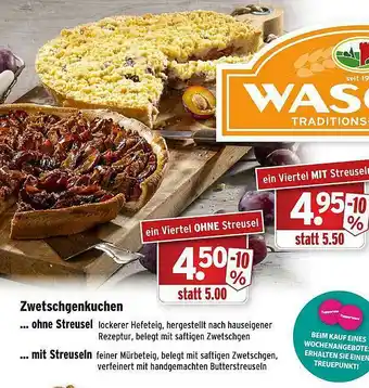 Wasgau Zwetschgenkuchen Angebot