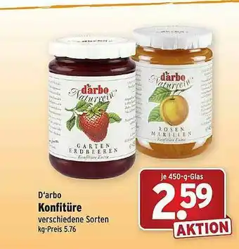 Wasgau D'arbo Konfitüre Angebot