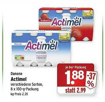 Wasgau Danone Actimel Angebot