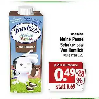 Wasgau Landliebe Meine Pause Schoko Oder Vanillemilch Angebot