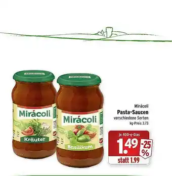 Wasgau Mirácoli Pasta-saucen Angebot