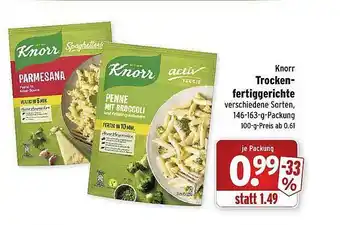 Wasgau Knorr Trocken Fertiggerichte Angebot