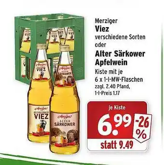 Wasgau Merziger Viez Oder Alter Särkower Apfelwein Angebot