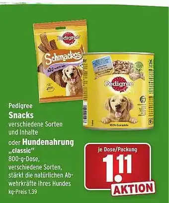 Wasgau Pedigree Snacks Oder Hundenahrung Angebot