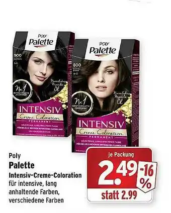 Wasgau Poly Palette Intensiv-creme-coloration Angebot