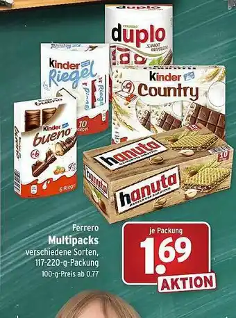 Wasgau Ferrero Multipacks Angebot