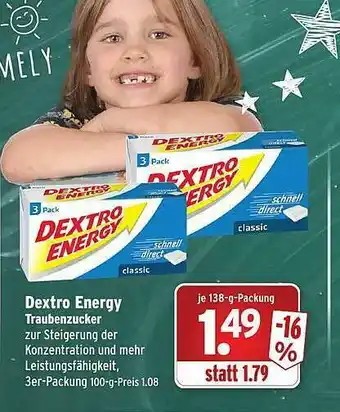 Wasgau Dextro Energy Traubenzucker Angebot