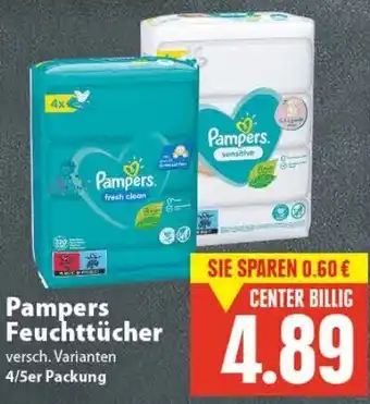 E-Center Pampers Feuchttücher Angebot